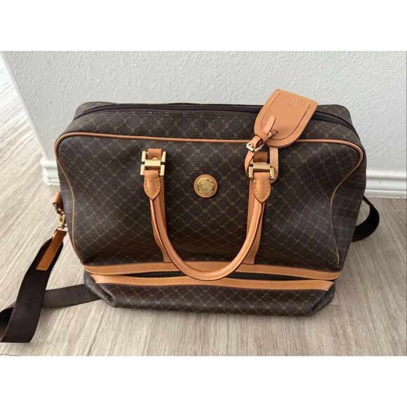 Auth Rioni Signature Duffel Dome GENEVA Traveler Bag STA-20051 Extra Compartment - Picture 1 of 8